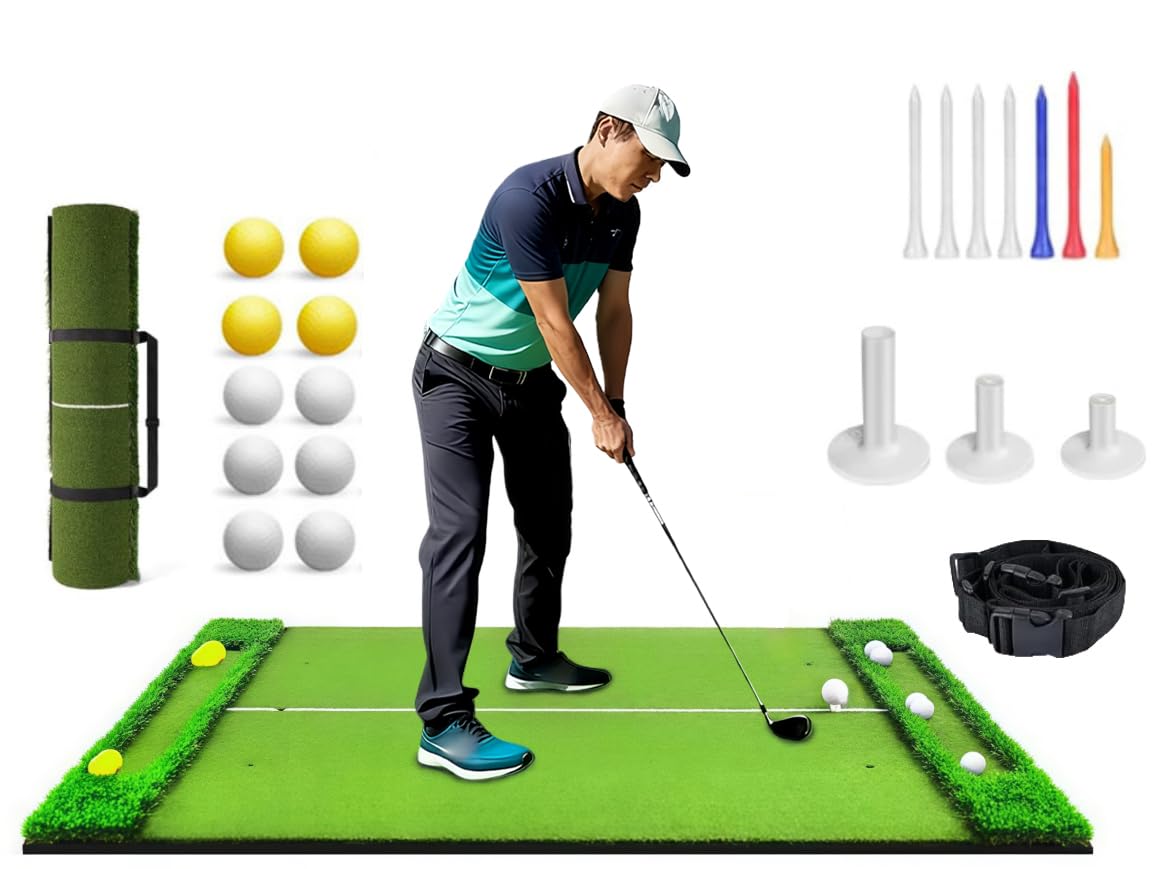 Amazon | EastEamily ゴルフマット 大型 ゴルフ練習マット 150×120cm